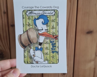 Villain Clans Doctor LeQuack (Courage the Cowardly dog show) - A6/A5/A4 print on heavyweight cartridge paper