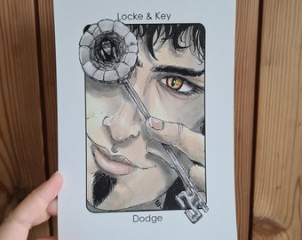 Villain Clans Dodge (Locke and Key) - A6/A5/A4 print on heavyweight cartridge paper