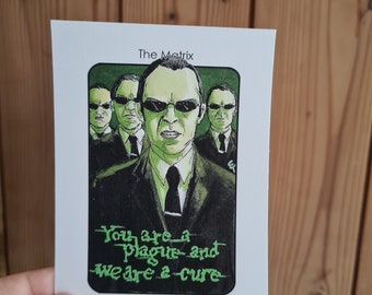 Villain Clans A. Smith / Agent Smith (The Matrix) - A6/A5/A4 print on heavyweight cartridge paper