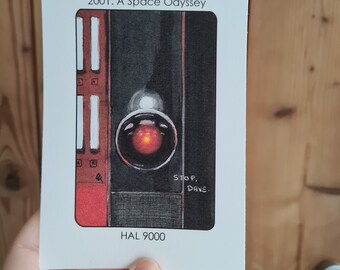 Villain Clans HAL-9000 (2001: A Space Odyssey) - A6/A5/A4 print on heavyweight cartridge paper