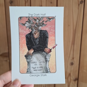 Bösewicht Clans George Stark (die dunkle Hälfte) - A6/A5/A4 Druck auf schwerem Patronenpapier