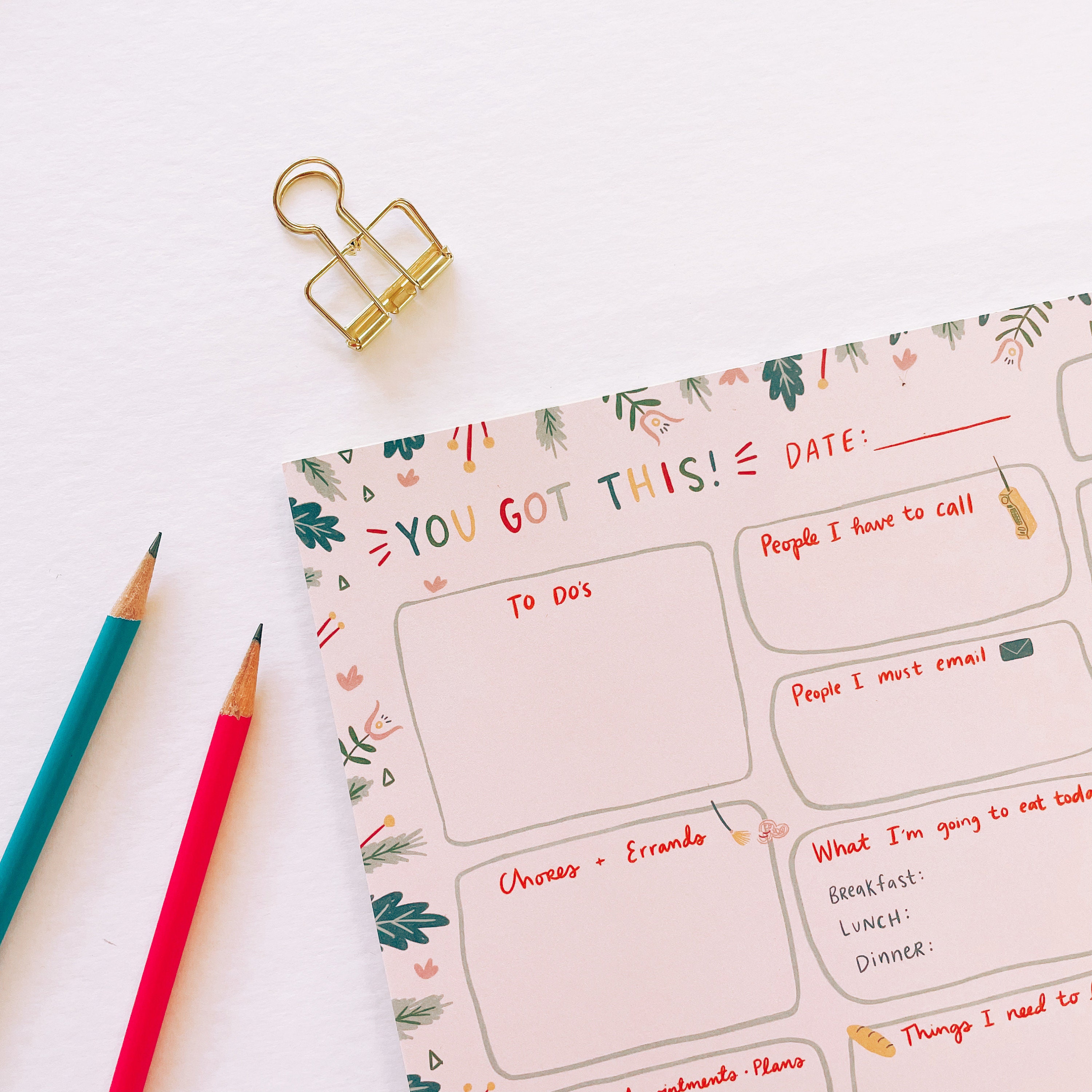 Buy Balanced Day Planner Notepad 8 5x11 50 Sheets Online In India Etsy