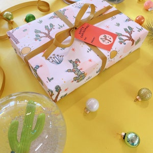 Christmas Cactus Wrapping Paper Sheets - Each Sheet 20"x29" - Holiday ...