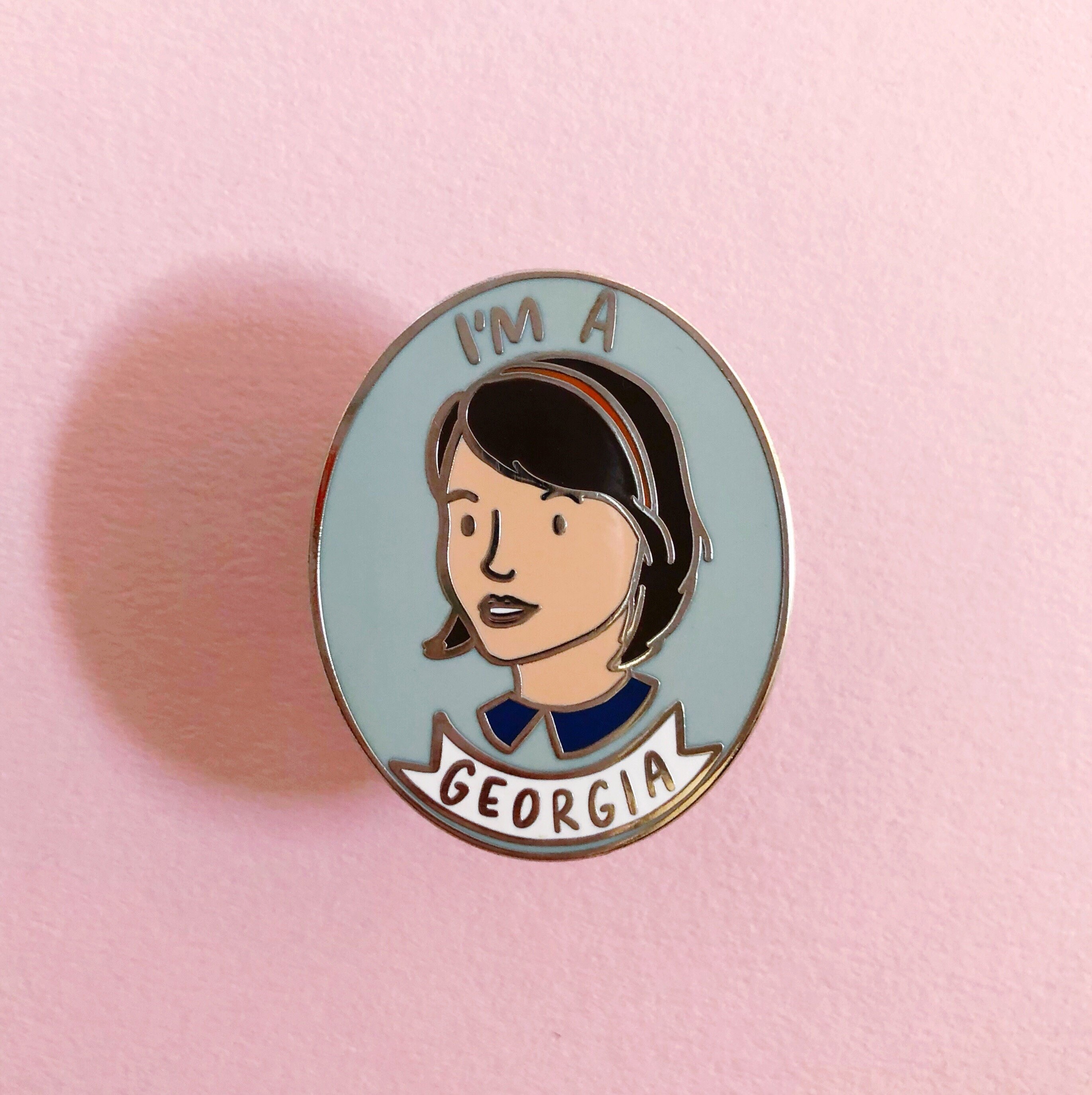 I'm A Georgia - Hard Enamel Pin - 1.35 inches - my favorite murde…