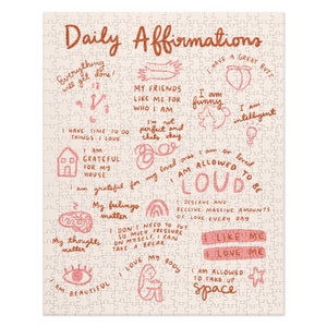 Daily Affirmations Jigsaw puzzle