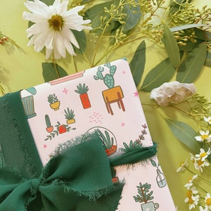 Fogli di carta da regalo con motivi di piante da appartamento - Ogni foglio 20"x29" - carta da regalo compleanno piante floreali pianta serpente fico a foglia di violino festa della mamma