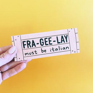 Sticker Fra-Gee-Lay A Christmas Story - 2 x 5,5 pouces - Sticker papier pour l'expédition - Sticker de Noël Sticker fragile pour boîte et paquet