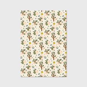 Christmas Cactus Wrapping Paper Sheets - Each Sheet 20"x29" - Holiday ...