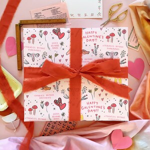 Hojas de papel para envolver el día de Galentine - Cada hoja 20"x29" - hojas de papel para envolver el día de San Valentín parques divertidos para envolver regalos y rec leslie knope