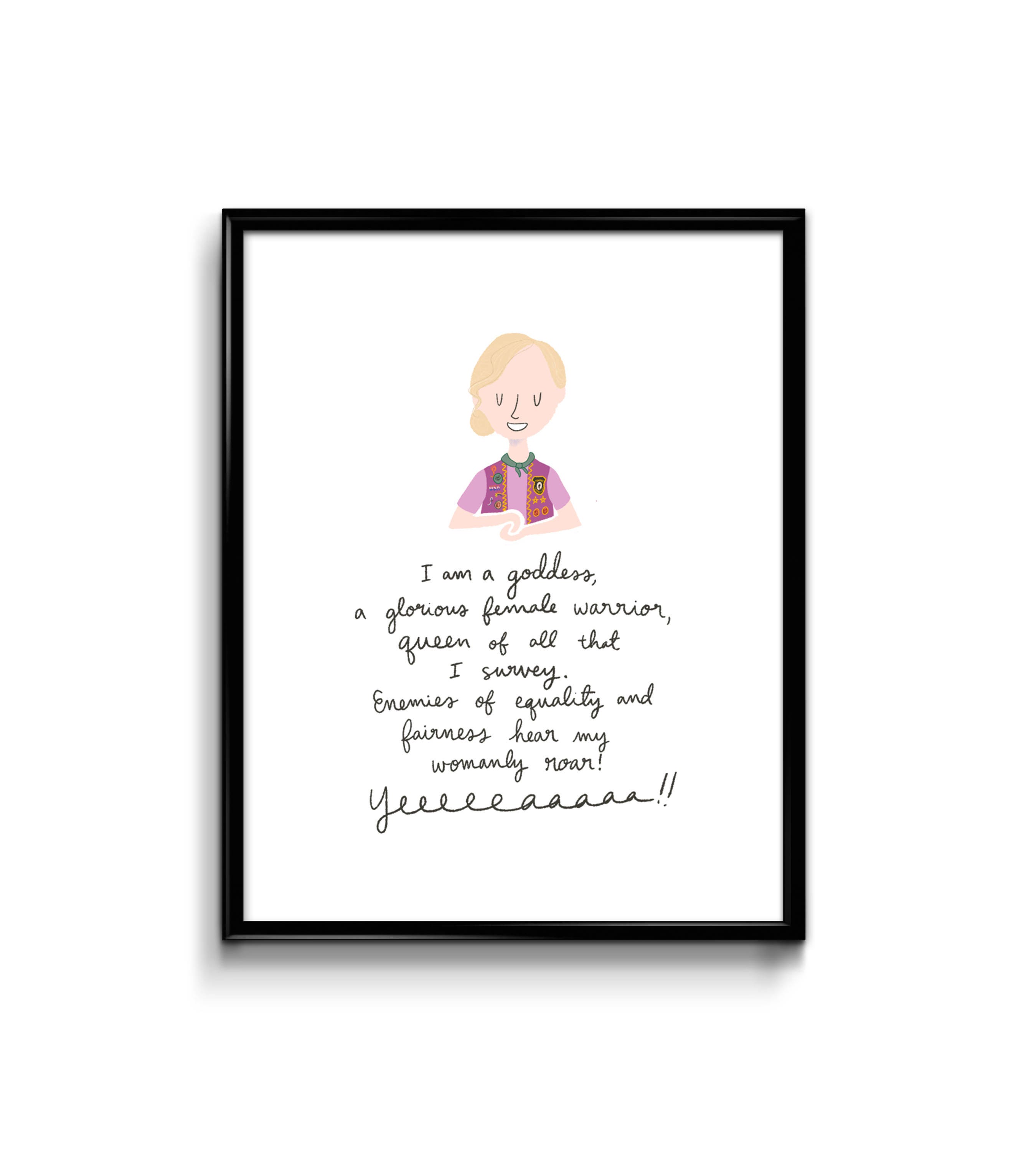 Leslie Knope Quote Art Print 8x10 Parks and Rec Feminism | Etsy2700 x 3000