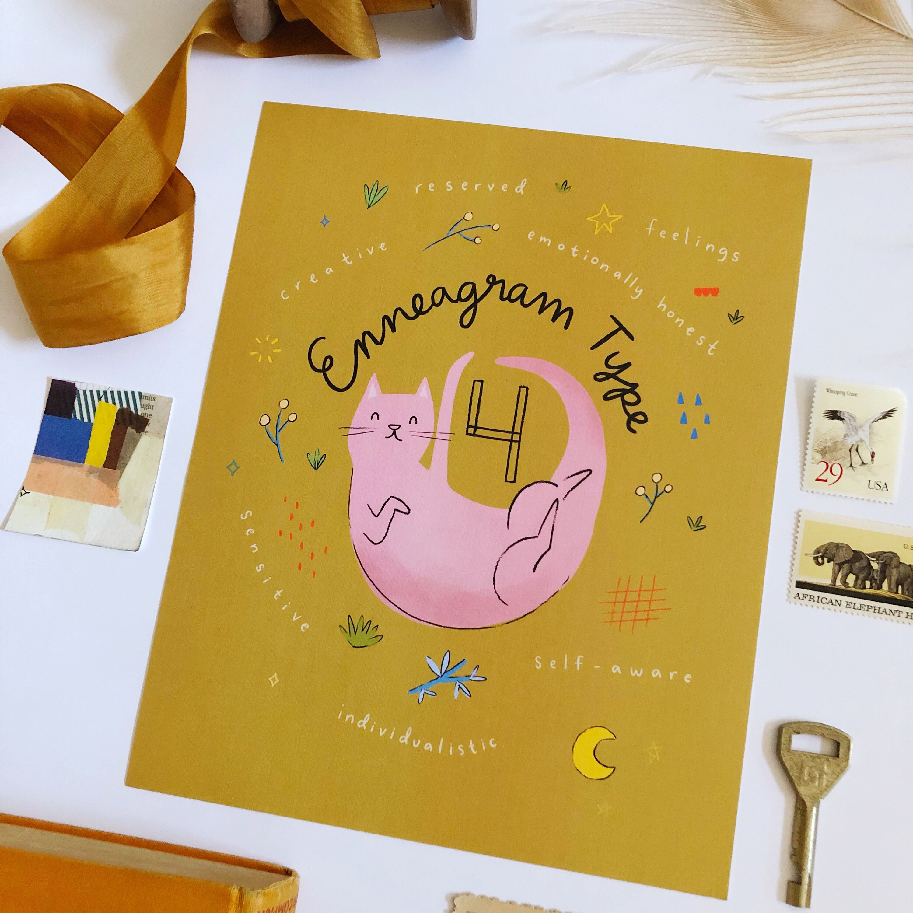 Enneagram Four Art Print 8x10 Type 4 Four - Etsy