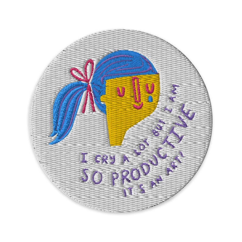 I Cry A Lot But I Am So Productive Patch - Taylor Swift Patch