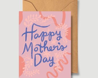 Happy Mother's Day Greeting Card - A2 4.25"x5.5" - mother's day gift mom gift mom card retro card