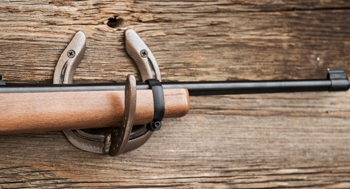 Horseshoe Coat Hook Gun Rack Rustic Upcycled Barn Western Etsy