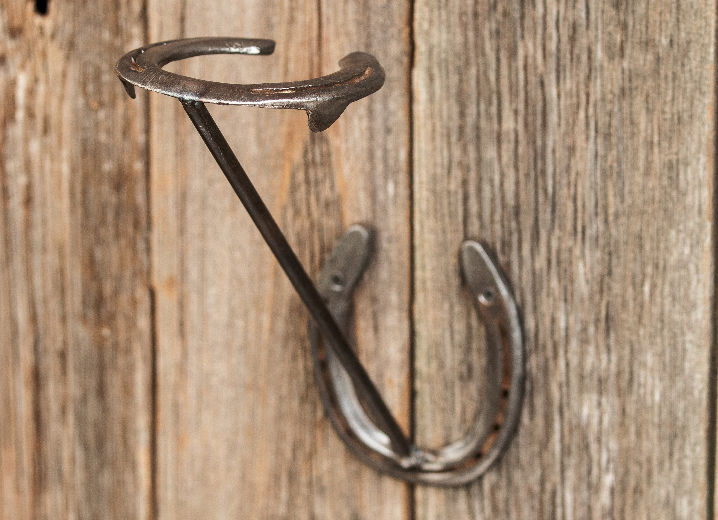 Horseshoe Hat Rack Rustic Upcycled Western cowboy hat barn Etsy