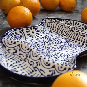 Modern Mexican Ceramic Talavera Serving Platter Kitchenware Pottery