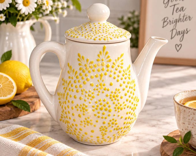 Ceramic Talavera Tea Pitcher / Kitchenware and Utensils by Latin Nomad.