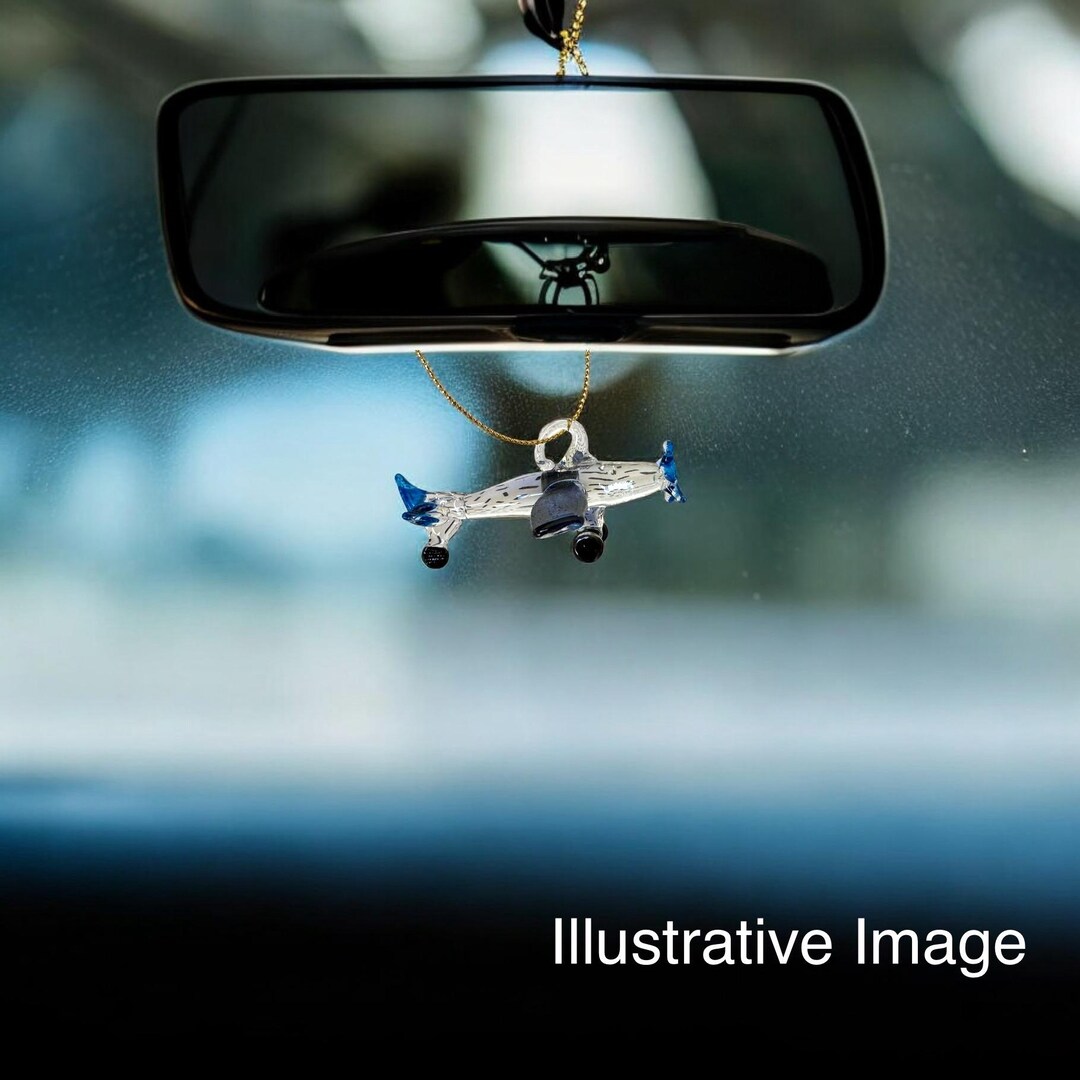 Vintage Airplane Handblown Glass Art, Rear-view Mirror Car Accessories ...