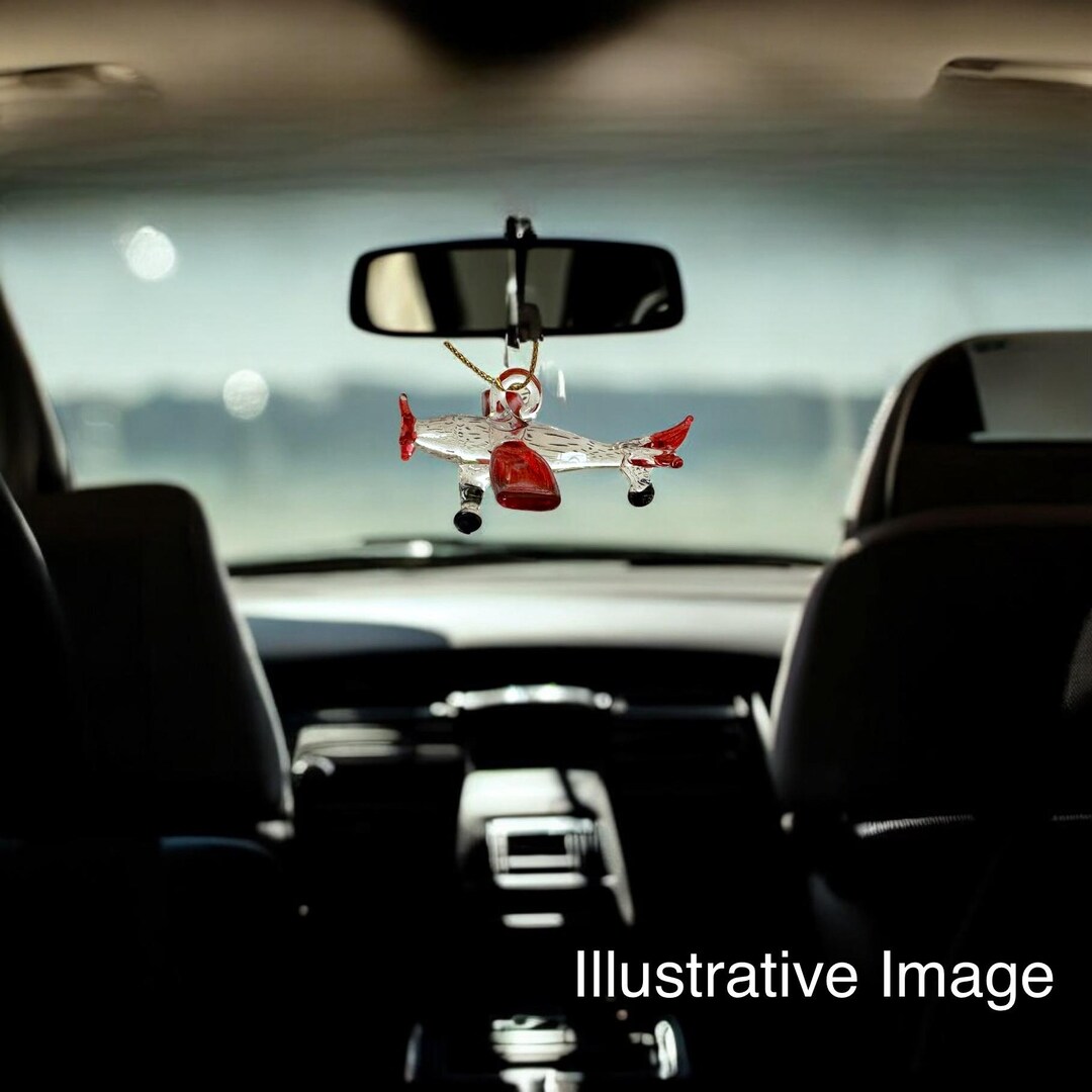 Vintage Airplane Handblown Glass Art, Rear-view Mirror Car Accessories ...