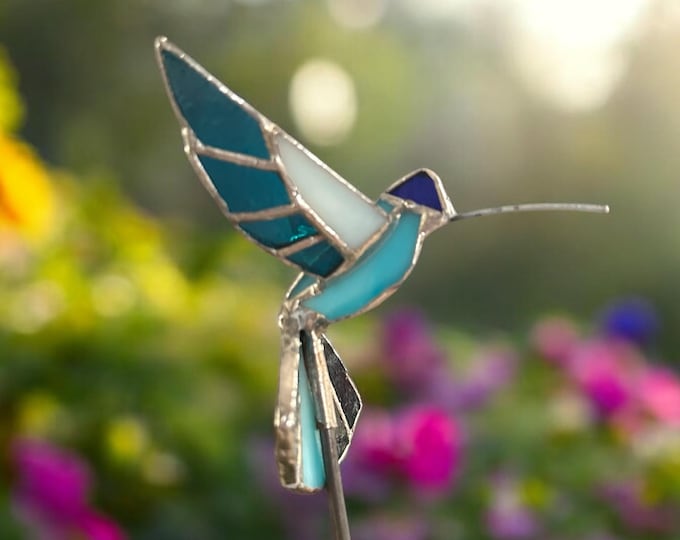 3D Stained Glass Hummingbird