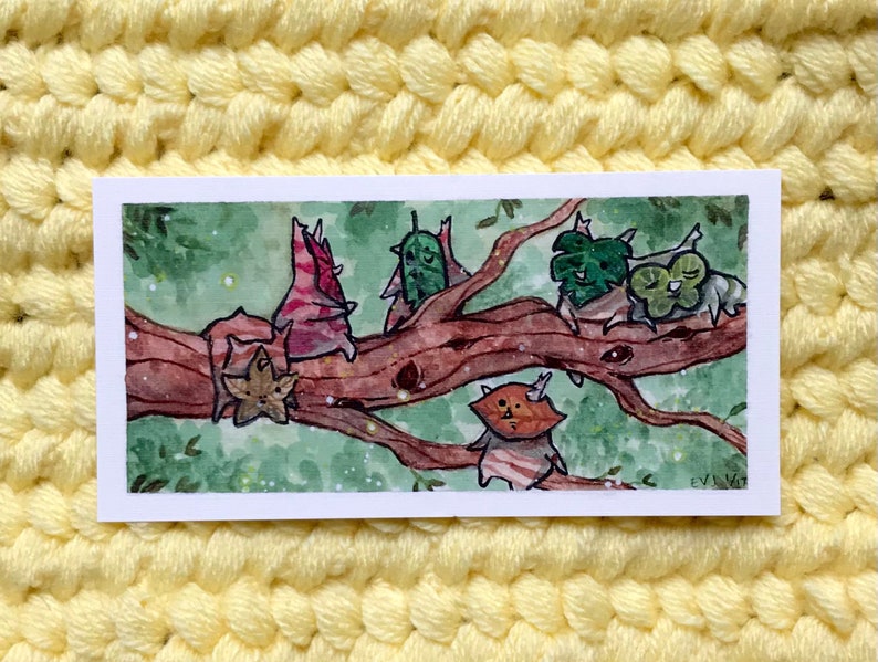 Zelda Totk Botw Wind Waker Korok Print Korok Gathering Etsy