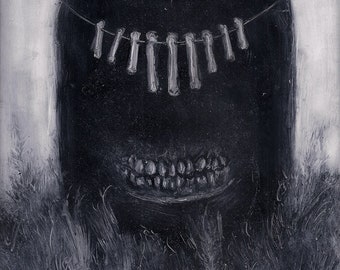 Suffered a thousand deaths but live on in vain Original Painting