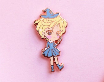 Sailor Uranus Witch enamel pin pastel Sailor Moon pin kawaii magical girl pastel goth anime mahou shoujo lgbtq lesbian pin halloween
