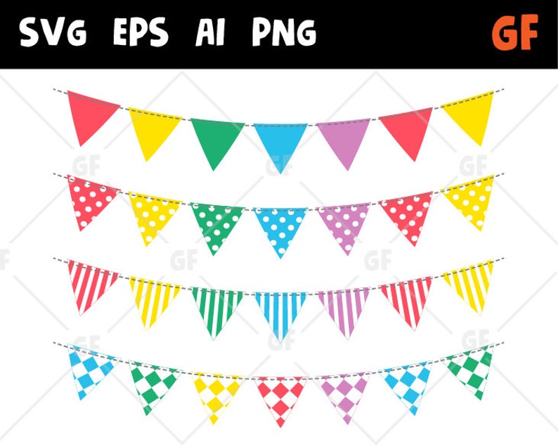 banner clipart bunting vector Bunting banners clipart ai bunting banners birthday clipart bunting svg eps invitations party bunting