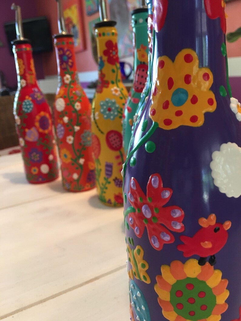 Decorative Olive Oil Dispenser Bottle Bottles for Oils Etsy