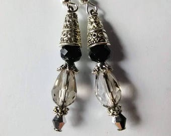 Artisan Handmade Swarovski crystals and Czech glass earrings earrings