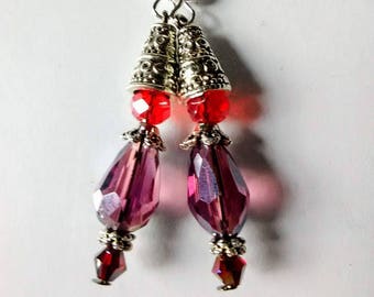 Artisan Handmade Swarovski crystals and Czech glass earrings