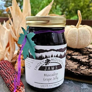 Smoky Mountain Jams Hand Crafted Muscadine Grape Jelly