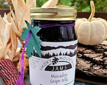 Smoky Mountain Jams Hand Crafted Muscadine Grape Jelly