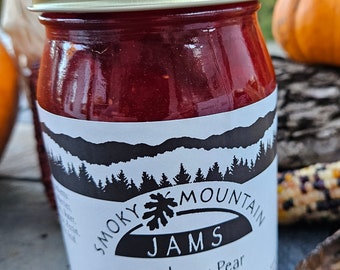 Smoky Mountain Jams Hand crafted Cranberry Pear Jam