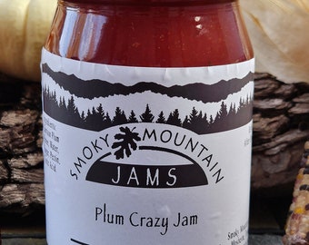 Smoky Mountain Jams Hand crafted Damson Plum Jam