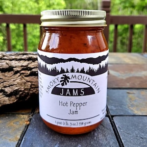 Smoky Mountain Jams Hand crafted Hot Pepper Jam