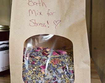 Homegrown Stress Relief Herbal Bath Soak