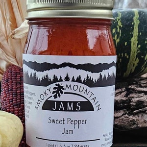 Smoky Mountain Jams Hand crafted Sweet Pepper Jam