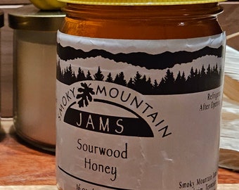 Smoky Mountain Jams Raw and organic Tennessee Sourwood Honey