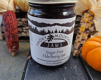 Smoky Mountain Jams Hand crafted Sugar-free Elderberry