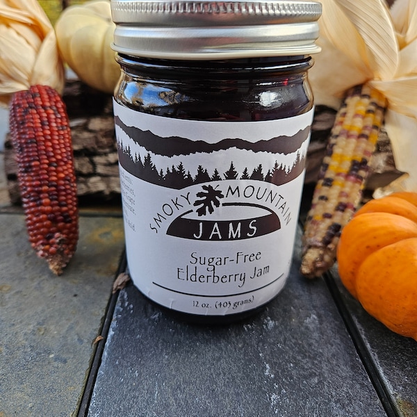 Smoky Mountain Jams Hand crafted Sugar-free Elderberry