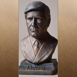 Helmut Schmidt imitación busto de bronce figura escultura