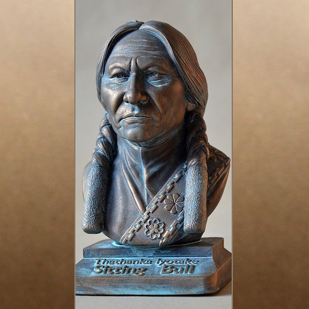 Sitting Bull 彫刻 オブジェ 胸像 1834-1890 Sitting Bull 彫刻 オブジェ 胸像 1834-1890 Sitting Bull Monument in
