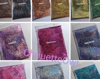 Paillettes biodégradables holographiques, maquillage visage, bougie, nail art, cheveux, corps, festival, 5 ml en pot