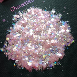 Biodegradable glitter, Rose Quartz, cosmetic grade, bath bomb, candle, 5 grams