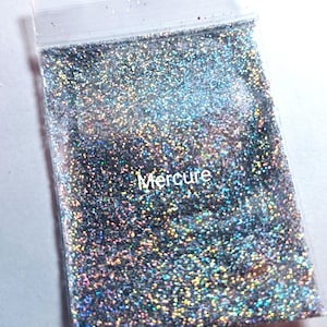 5 gramos de purpurina biodegradable, polvo holográfico de 0,2 mm, maquillaje facial, vela, arte de uñas, festival, purpurina