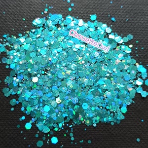 Brilho biodegradável holográfico hexágono, labradorita, festival, rosto, 5 gramas, unhas, vela