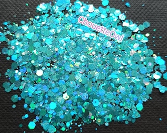 Holographic biodegradable glitter for makeup, face and body, nail art, candles, 5 grams