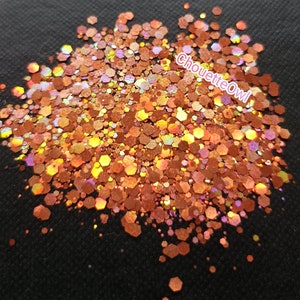 Paillettes biodégradables holographiques, chunky, sphalérite, visage, bougie, nail art, bombe de bain, 5 grammes