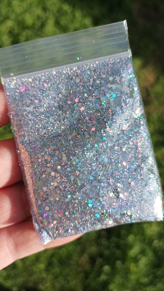 Set Of 6 Colors Holographic Chunky Kaleidoscope Glitter,, Craft Glitter For  Resin Art Crafts, Cosmetic Glitter For Nail Body Face Eye, Epoxy Resin  Glitter Sequin Flake Sparkle For Slime Tumbler Jewelry Making